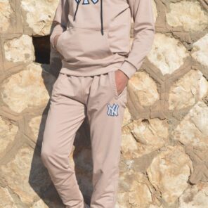 Trening cu glugă, gros, de calitate, cu imprimeu